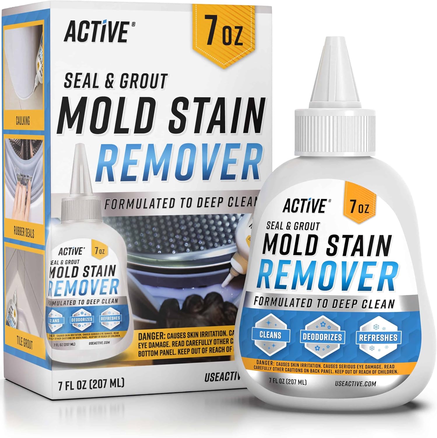 Mold & Mildew Stain Remover Gel for Seals and Grout